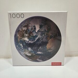 Blue Kazoo Round 26.5"  1000 Piece PLANET EARTH Puzzle  NEW FACTORY SEALED NASA